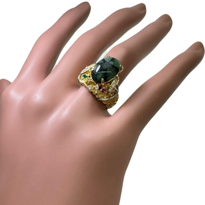 12号【DESIGNER JEWELRY/作家ジュエリー】 トラピッチェエメラルド 