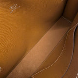 【HERMES】 Nap To Go Shoulder Bag, W-engraved (2024 production), Veau Epsom, Brown Leather (Gold)/Silver Hardware, Women's, Pre-owned 【Makoto Shichiten】【BL】

【MaIxx】