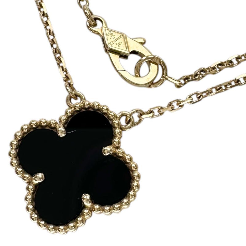 ヴァンクリーフ【黒オニキス】国内正規品YG18ネックレス Van Cleef & Arpels/ヴァンクリーフ＆アーペル】 ヴィンテージ