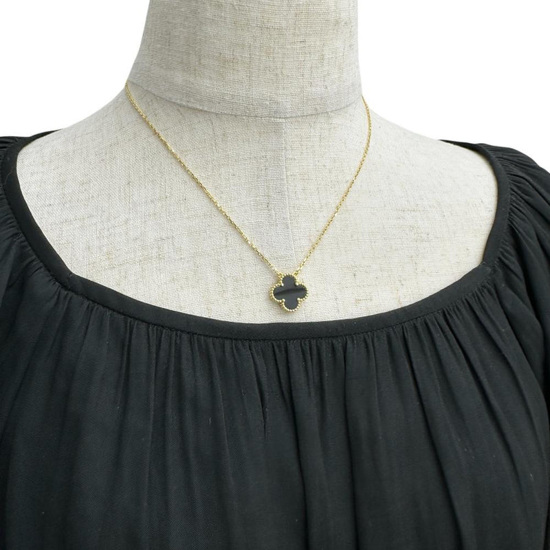 ヴァンクリーフ【黒オニキス】国内正規品YG18ネックレス Van Cleef & Arpels/ヴァンクリーフ＆アーペル】 ヴィンテージ