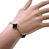 【Van Cleef & Arpels/梵克雅宝】 Vintage Alhambra Onyx（5个）手链 K18YG黄金 18K金 11.0g 18.5cm 女士
【中古】【真子质店】【GD】




【YDSx】