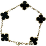 【Van Cleef & Arpels/梵克雅宝】 Vintage Alhambra Onyx（5个）手链 K18YG黄金 18K金 11.0g 18.5cm 女士
【中古】【真子质店】【GD】




【YDSx】
