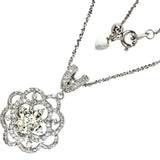Diamond (estimated VLY-SI2) 1.005ct Diamond 0.76/0.42ct Necklace K18WG White Gold 18K 7.0g 46.5cm Ladies
[Used] [Makoto Shichiten] [NN]

[TTII]