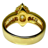 Ring, size 12, with a 0.541ct central diamond (estimated LY-SI1) and 1.21ct total surrounding diamonds, in K18 yellow gold (18K), 7.6g. For women.
【Used】【Makoto Shichiten】【NN】

【TDDT】
