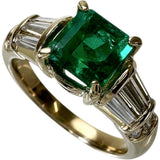 Emerald (MUZOgreen) 1.37ct Diamond 0.47ct Ring K18 Gold 5.7g for Women
[Used] [Makoto Shichiten] [NN]

[YxMox]
