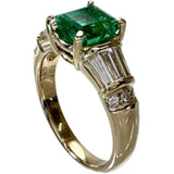 Emerald (MUZOgreen) 1.37ct Diamond 0.47ct Ring K18 Gold 5.7g for Women
[Used] [Makoto Shichiten] [NN]

[YxMox]