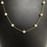 Akoya 珍珠项链，4.2mm～4.4mm，K18黄金，18K，2.1g，40cm，女士
【中古】【真子质店】【NN】




【IMox】