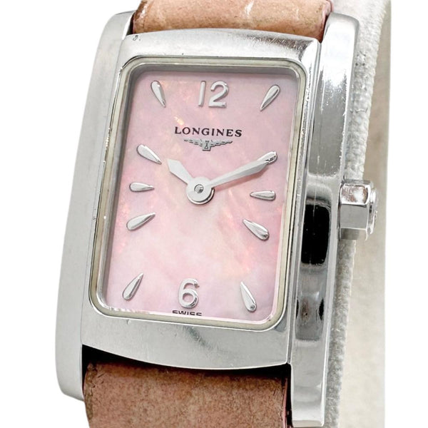 LONGINES ロンジン ドルチェビータ L5.655.4 ピンク文字盤 LONGINES/ロンジン】 L5.158.4 ドルチェビータ スクエア 腕時計