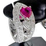Heart Heart Ruby Diamond Earrings K18WG White Gold 18K 6.1g Ladies
[Used] [Makoto Shichiten] [NN]




[IYMox]