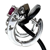 Heart Heart Ruby Diamond Earrings K18WG White Gold 18K 6.1g Ladies
[Used] [Makoto Shichiten] [NN]




[IYMox]