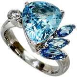 Size 11.5 Aquamarine 2.88/0.36 ct Diamond 0.085ct Ring K18WG White Gold 18k/Pt900 Platinum (Metal Content Analyzed) 7.5g Ladies
[Used] [Makoto Shiten] [NN]




[ITMax]