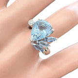 Size 11.5 Aquamarine 2.88/0.36 ct Diamond 0.085ct Ring K18WG White Gold 18k/Pt900 Platinum (Metal Content Analyzed) 7.5g Ladies
[Used] [Makoto Shiten] [NN]




[ITMax]