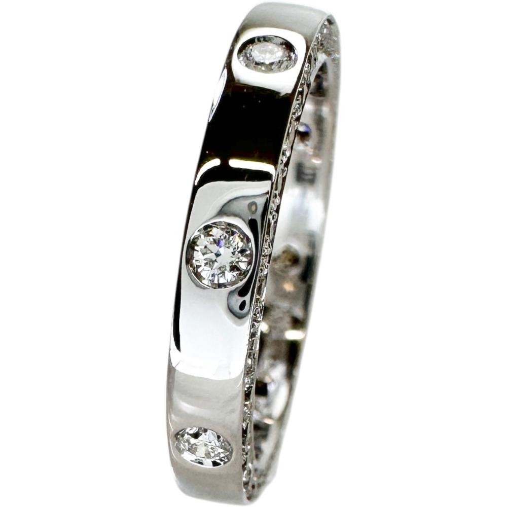 4.5号 ピンキーリング ダイヤモンド 0.45ct リング・指輪 K18WG