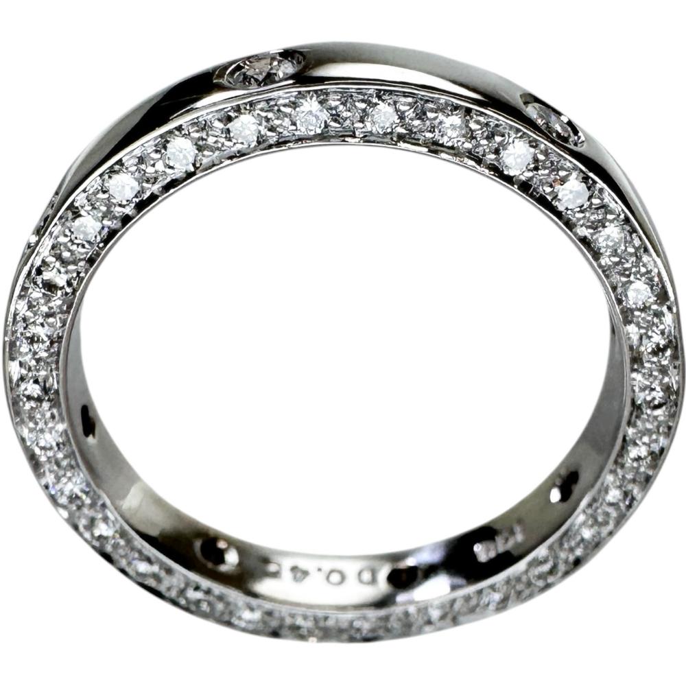 4.5号 ピンキーリング ダイヤモンド 0.45ct リング・指輪 K18WG