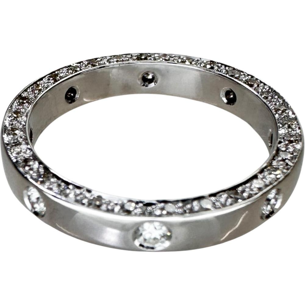 4.5号 ピンキーリング ダイヤモンド 0.45ct リング・指輪 K18WG