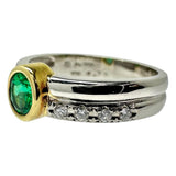 15.5号【TASAKI/タサキ】 エメラルド 0.35ct ダイヤモンド 計0.12ct リング・指輪 Pt900プラチナ/K18ゴールド 18金 6.3g レディース
【中古】【真子質店】【NN】




【SYMi】