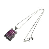 ピンクサファイア 計1.90ct ルビー 計1.40ct ダイヤモンド 計0.25ct ネックレス K18WGホワイトゴールド 18金 12.1g 51cm レディース
【中古】【真子質店】【NN】




【TMoxMi】