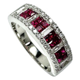 Size 16.5 Ruby 0.70ct Diamond 0.55ct Ring K18WG White Gold 18K 6.6g Ladies
【Used】【Makoto Shichiten】【NN】

【IMoDx】