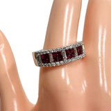 Size 16.5 Ruby 0.70ct Diamond 0.55ct Ring K18WG White Gold 18K 6.6g Ladies
【Used】【Makoto Shichiten】【NN】

【IMoDx】