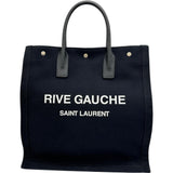 [SAINT LAURENT] Rive Gauche North/South Canvas Tote Bag, Black, Unisex [Used] [Makoto Shichiten] [BL]

[KxD]