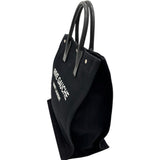 [SAINT LAURENT] Rive Gauche North/South Canvas Tote Bag, Black, Unisex [Used] [Makoto Shichiten] [BL]

[KxD]