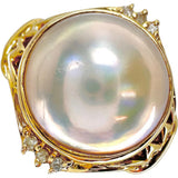 Size 11.5 Mabe Pearl 13.4mm Diamond Ring K18 Gold 18K 8.8g Ladies
[Used] [Makoto Shiten] [NN]




[KTx]