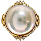 Size 11.5 Mabe Pearl 13.4mm Diamond Ring K18 Gold 18K 8.8g Ladies
[Used] [Makoto Shiten] [NN]




[KTx]