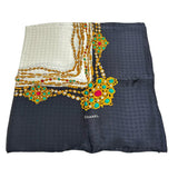 [CHANEL] Gripoix Scarf, 100% Silk, Black/Multicolor, Ladies [Used] [Makoto Shiten] [GD]

[IYx]