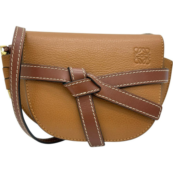 LOEWE/ロエベ】 ゲート ミニ ショルダーバッグ レザー ブラウンレザー
