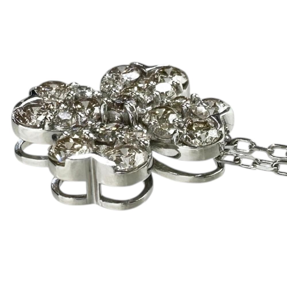 クローバーモチーフ ダイヤモンド 1.00ct ネックレス Pt950プラチナ