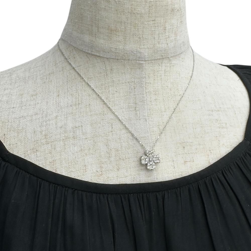 クローバーモチーフ ダイヤモンド 1.00ct ネックレス Pt950プラチナ