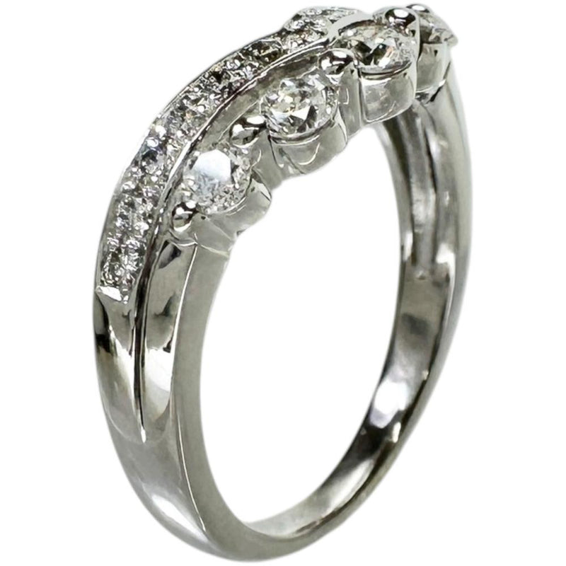12号 ダイヤモンド 0.55 ct リング・指輪 K18WGホワイトゴールド 18金 