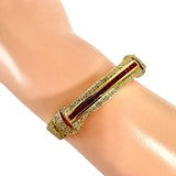時計ベルト風 ルビー 計1.12ct ダイヤモンド 計0.60ct ブレスレット K18ゴールド 18金 23.0g 16.5cm レディース
【中古】【真子質店】【NN】




【DMoIx】