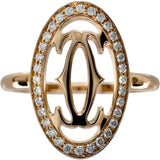16.5号【CARTIER/卡地亚】 双C标志钻石戒指 K18PG玫瑰金 18K 4.0g TF3096 57 女士
【中古】【真子质店】【BL】




【TYDx】