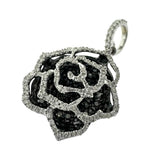 Rose Diamond/Black Diamond Total 1.00ct Pendant Top K18WG White Gold 18K 3.1g Ladies
[Used] [Makoto Shichiten] [NN]

[YMaMi]