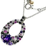 Multi-color Stone 0.67ct Diamond 0.60ct Necklace K18WG White Gold 18k 5.0g 45cm Ladies
【Used】【Makoto Shichiten】【NN】

【IIxx】