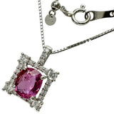帕帕拉恰蓝宝石（未经加热） 1.04ct 钻石 0.33ct 项链 Pt900铂金/Pt850铂金 4.3g 45cm 女士
【中古】【真子质店】【NN】




【SSx】