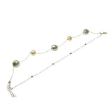 Pearl (5 beads), 6.8mm - 8.0mm, Bracelet, K18 Gold, 3.8g, 16cm, Ladies
[Used] [Makoto Shichiten] [NN]

[IMaT]