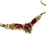 Ruby Diamond Necklace K18 Gold 18K 4.3g 40cm Ladies
[Used] [Makoto Shichiten] [NN]

[MiTMo]