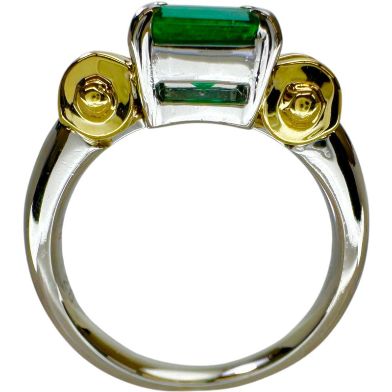 11.5号 エメラルド 1.28ct ダイヤモンド 0.29ct リング・指輪 K18