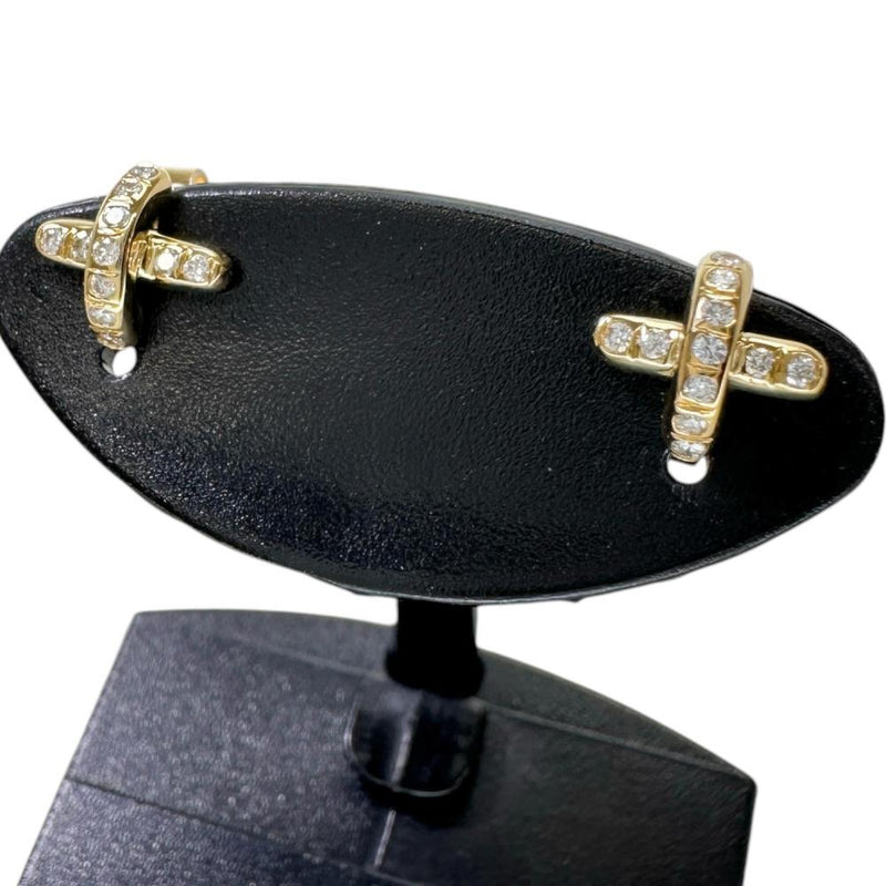 TIFFANY&Co./ティファニー】 クロスステッチ ダイヤモンド ピアス