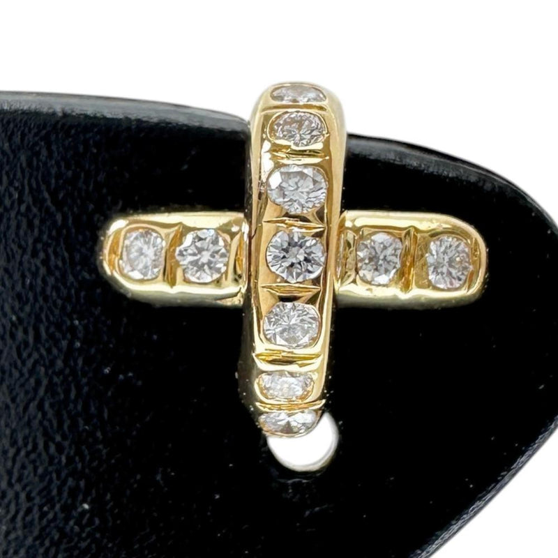 TIFFANY&Co./ティファニー】 クロスステッチ ダイヤモンド ピアス