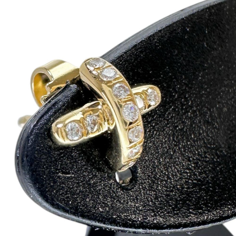TIFFANY&Co./ティファニー】 クロスステッチ ダイヤモンド ピアス