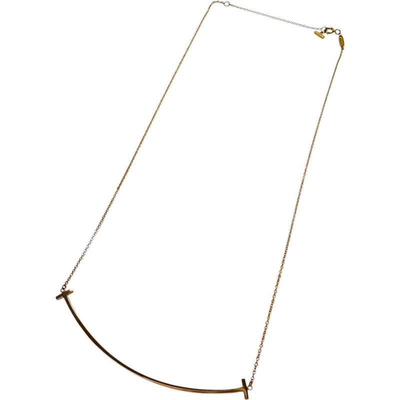 TIFFANY&Co./ティファニー】 Tスマイル ラージ ネックレス K18PGピンク