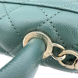 【CHANEL/香奈儿】Coco Handle XXS AS2215 两用单肩包 手提包 序列号牌（2021年以后）鱼子酱皮 绿色/金色五金 女士【中古】【真子质店】【BL】




【MoYxx】