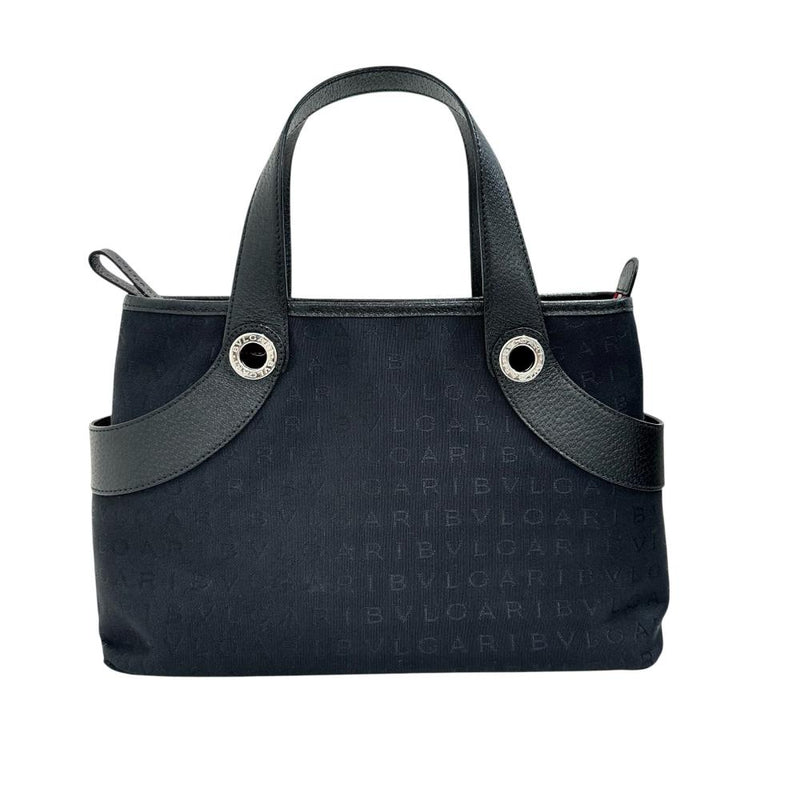 BVLGARI/ブルガリ】 ロゴマニア ハンドバッグ キャンバス/レザー 
