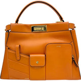 【FENDI】 Peekaboo Pocket Regular 8BN312 2WAY Handbag Shoulder Bag Leather Orange/Gold Hardware Ladies 【Used】 【Makoto Shichiten】 【BL】

【ISYS】