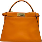 【FENDI】 Peekaboo Pocket Regular 8BN312 2WAY Handbag Shoulder Bag Leather Orange/Gold Hardware Ladies 【Used】 【Makoto Shichiten】 【BL】

【ISYS】