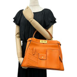 【FENDI】 Peekaboo Pocket Regular 8BN312 2WAY Handbag Shoulder Bag Leather Orange/Gold Hardware Ladies 【Used】 【Makoto Shichiten】 【BL】

【ISYS】