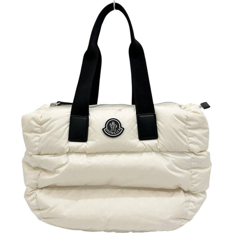 MONCLER CARADOC Handbag Down/Nylon Ivory Women's [Used] [Makoto